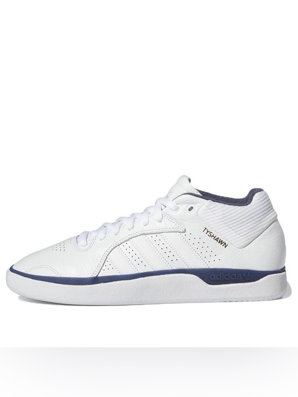 ADIDAS Tyshawn Skate Shoes White Blue Gold 9.5